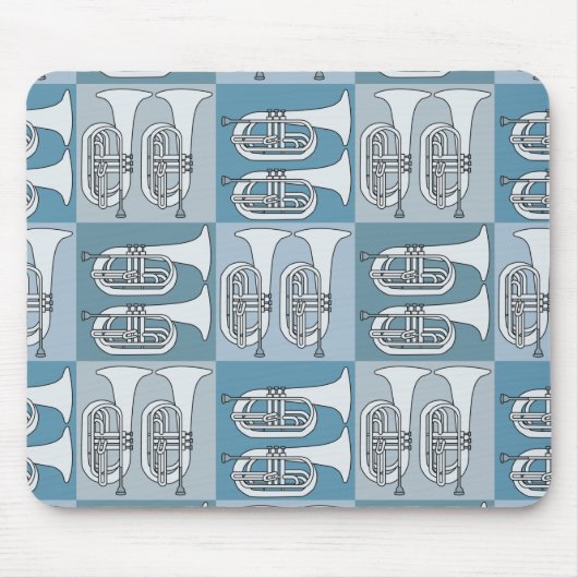 Marching Baritone Crosshatch Mousepad (Vorne)