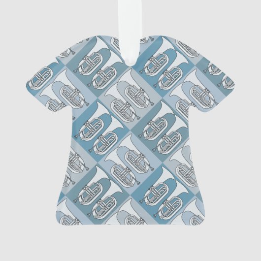 Marching Baritone Crosshatch Ornament (Rückseite)