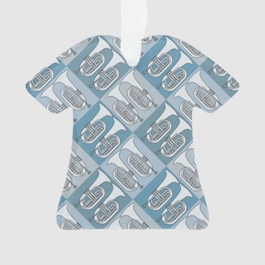 Marching Baritone Crosshatch Ornament (Vorderseite)