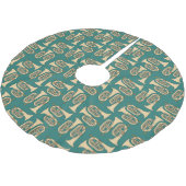 Marching Baritone Crosshatch Polyester Weihnachtsbaumdecke (Schrägansicht)