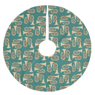 Marching Baritone Crosshatch Polyester Weihnachtsbaumdecke