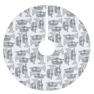 Marching Baritone Crosshatch Polyester Weihnachtsbaumdecke