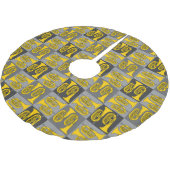 Marching Baritone Crosshatch Polyester Weihnachtsbaumdecke (Schrägansicht)