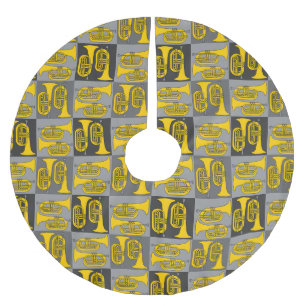 Marching Baritone Crosshatch Polyester Weihnachtsbaumdecke