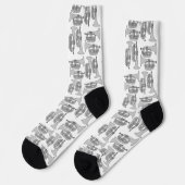 Marching Baritone Crosshatch Socken (Linkes Detail)
