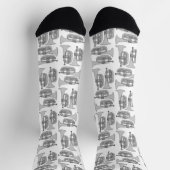 Marching Baritone Crosshatch Socken (Oben)