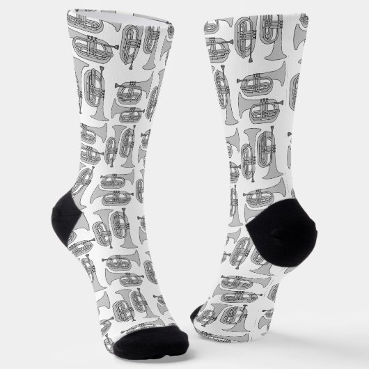Marching Baritone Crosshatch Socken (Gewinkelt)