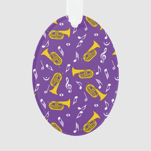 *Marching Baritone Musiknoten Ornament (Vorderseite)