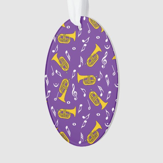 *Marching Baritone Musiknoten Ornament (Vorderseite)