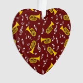 *Marching Baritone Musiknoten Ornament (Vorderseite)