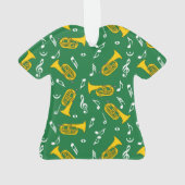 *Marching Baritone Musiknoten Ornament (Rückseite)