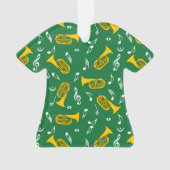 *Marching Baritone Musiknoten Ornament (Vorderseite)