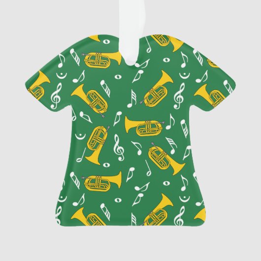 *Marching Baritone Musiknoten Ornament (Vorderseite)