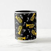 *Marching Baritone Musiknoten Tasse (Zentrum)