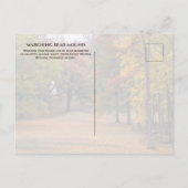 Marching Bear Mound, Herbst, Effigy Mounds Postkarte (Rückseite)