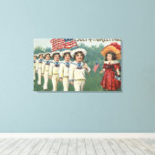 Marching Boys als Matrosen verkleidet Leinwanddruck (Insitu (Holzboden))