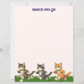 Marching Cats Stationery (Vorderseite)