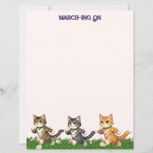 Marching Cats Stationery (Vorderseite)