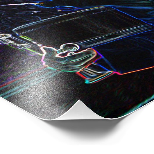 Marching Clarinetist Foto Print (Ecke)