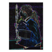 Marching Clarinetist Foto Print (Vorne)