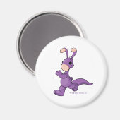 Marching lila Blumaroo Magnet (Vorderseite/Rückseite)