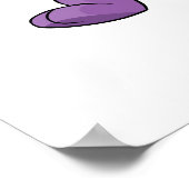 Marching lila Blumaroo Poster (Ecke)