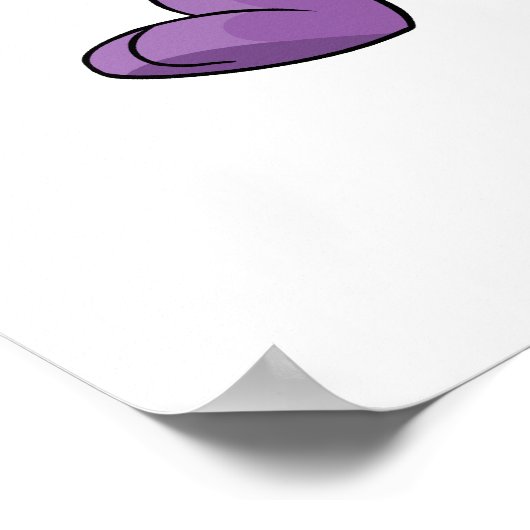 Marching lila Blumaroo Poster (Ecke)