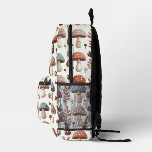 Marching Mushrooms Bedruckter Rucksack (Rechts)