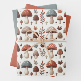 Marching Mushrooms Geschenkpapier Set