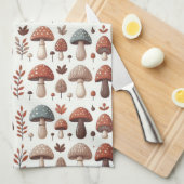 Marching Mushrooms Geschirrtuch (Viertel Falte)