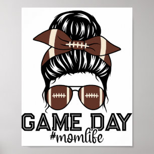 Marching Nd Footll Spieltags Unordentliche Footll Poster