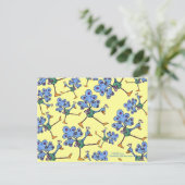 Marching Peacock Collage Postkarte (Stehend Vorderseite)