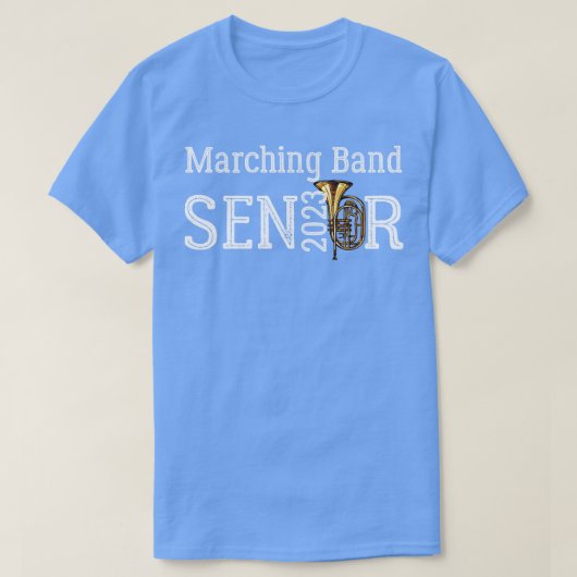 Marching Senior 2023 Baritone Saxophone Player T-Shirt (Design vorne)