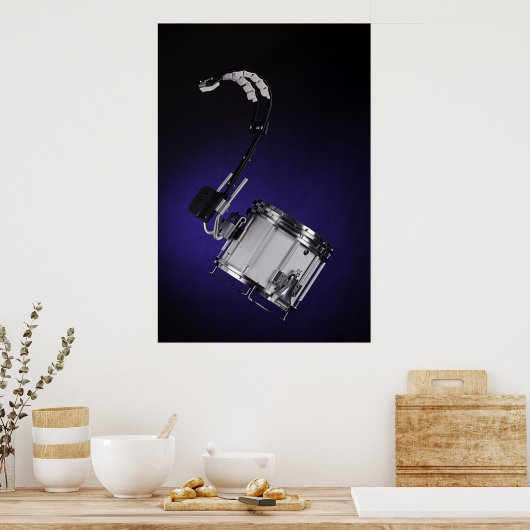 Marching Snare Drum oder Drummer Poster (Küche)