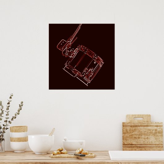 Marching Snare Drum oder Drummer Poster (Küche)