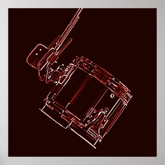 Marching Snare Drum oder Drummer Poster (Vorne)