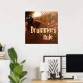 Marching Snare Drum oder Drummer Poster (Heimbüro)