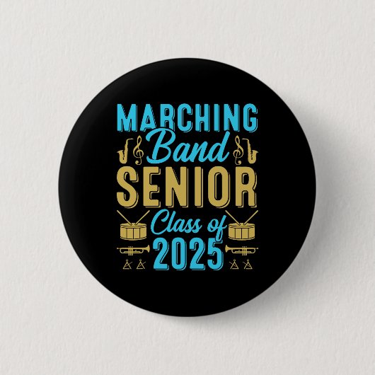 Marching und Senior Cl von 2025 und Senior 25 Grad Button (Vorderseite)
