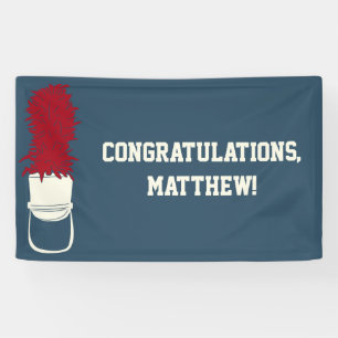 Marching von Bandhut mit Feathers Custom Message Banner