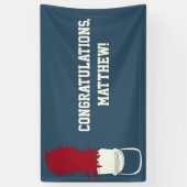 Marching von Bandhut mit Feathers Custom Message Banner (Vertikal)