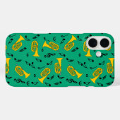 Marching von Baritone Musiknotens Treble Clefs Case-Mate iPhone Hülle (Rückseite (Horizontal))