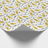 Marching von Baritone Musiknotens Treble Clefs Geschenkpapier (Ecke)