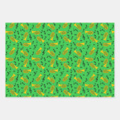 Marching von Baritone Musiknotens Treble Clefs Geschenkpapier Set (Vorderseite)