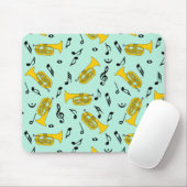 Marching von Baritone Musiknotens Treble Clefs Mousepad (Mit Mouse)