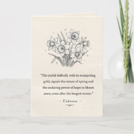 March's Daffodils Karte