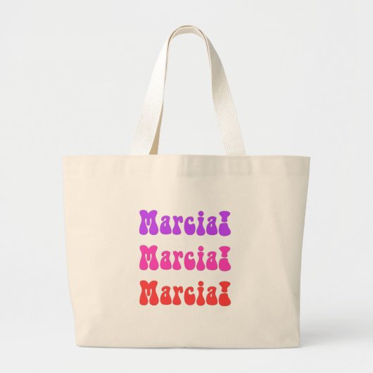 Marcia! Marcia! Marcia! Jumbo Stoffbeutel (Vorne)