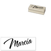 Marcia-Name kursive dekorative Skript-Schriftart Gummistempel (Stempel)