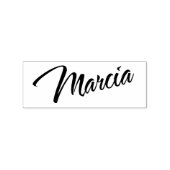 Marcia-Name kursive dekorative Skript-Schriftart Gummistempel (Prägung)