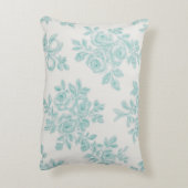 Marcie and Lou Green Floral Vintage Dekokissen (Rückseite(Vertikal))