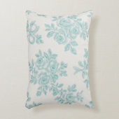 Marcie and Lou Green Floral Vintage Dekokissen (Vorderseite(Vertikal))
